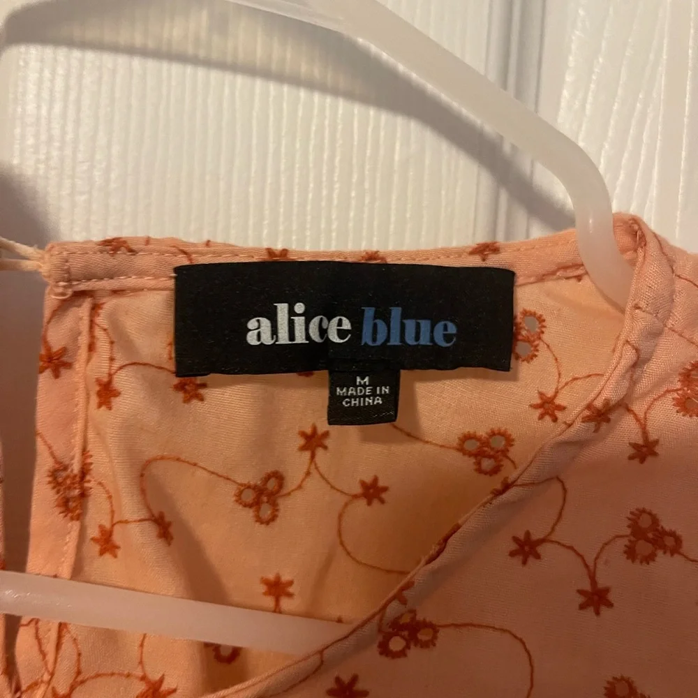 Aliceblue Light Pink Floral Ruffle Blouse - Picture 4 of 5